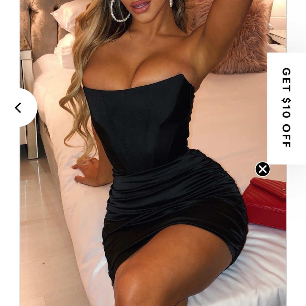 Baby boo mini strapless dress- “Serina”